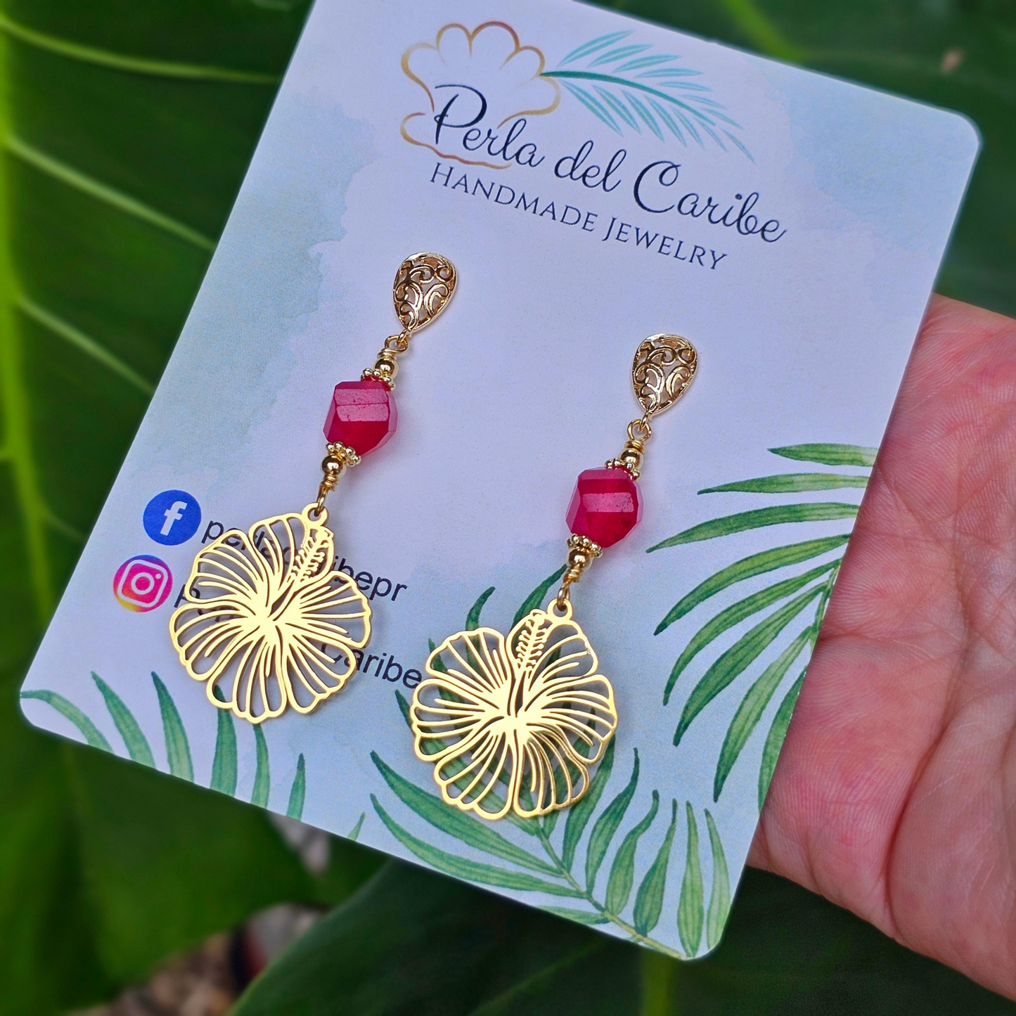 Hibiscus Earrings