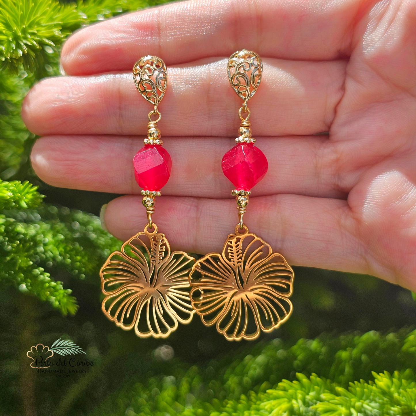 Hibiscus Earrings