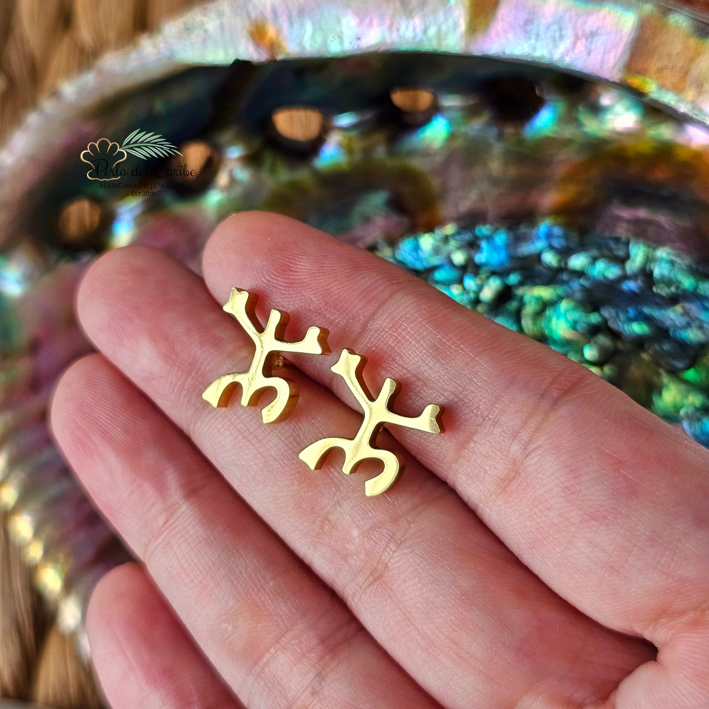 Pe Erre Gold Studs / Chains