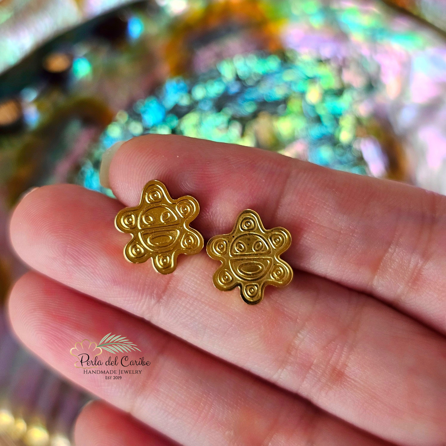 Pe Erre Gold Studs / Chains