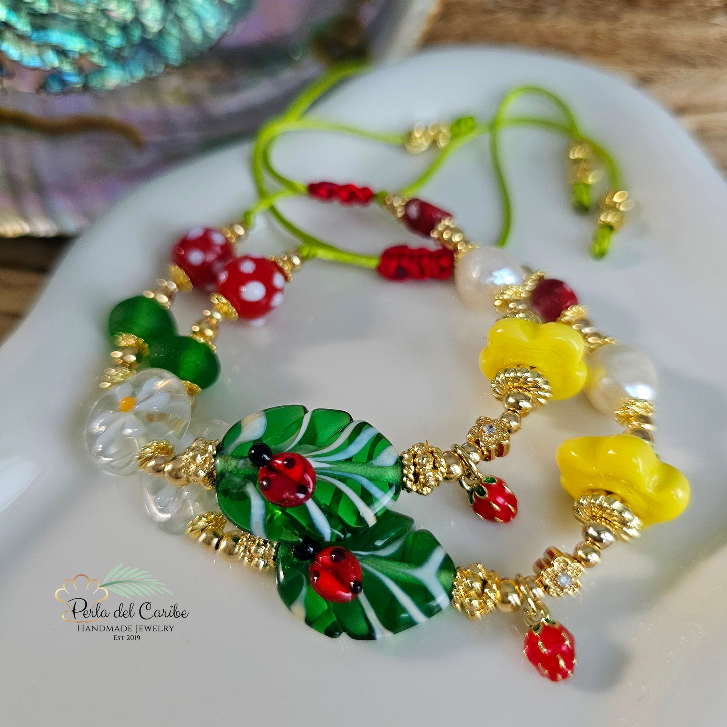 Blooming LadyBug Bracelet