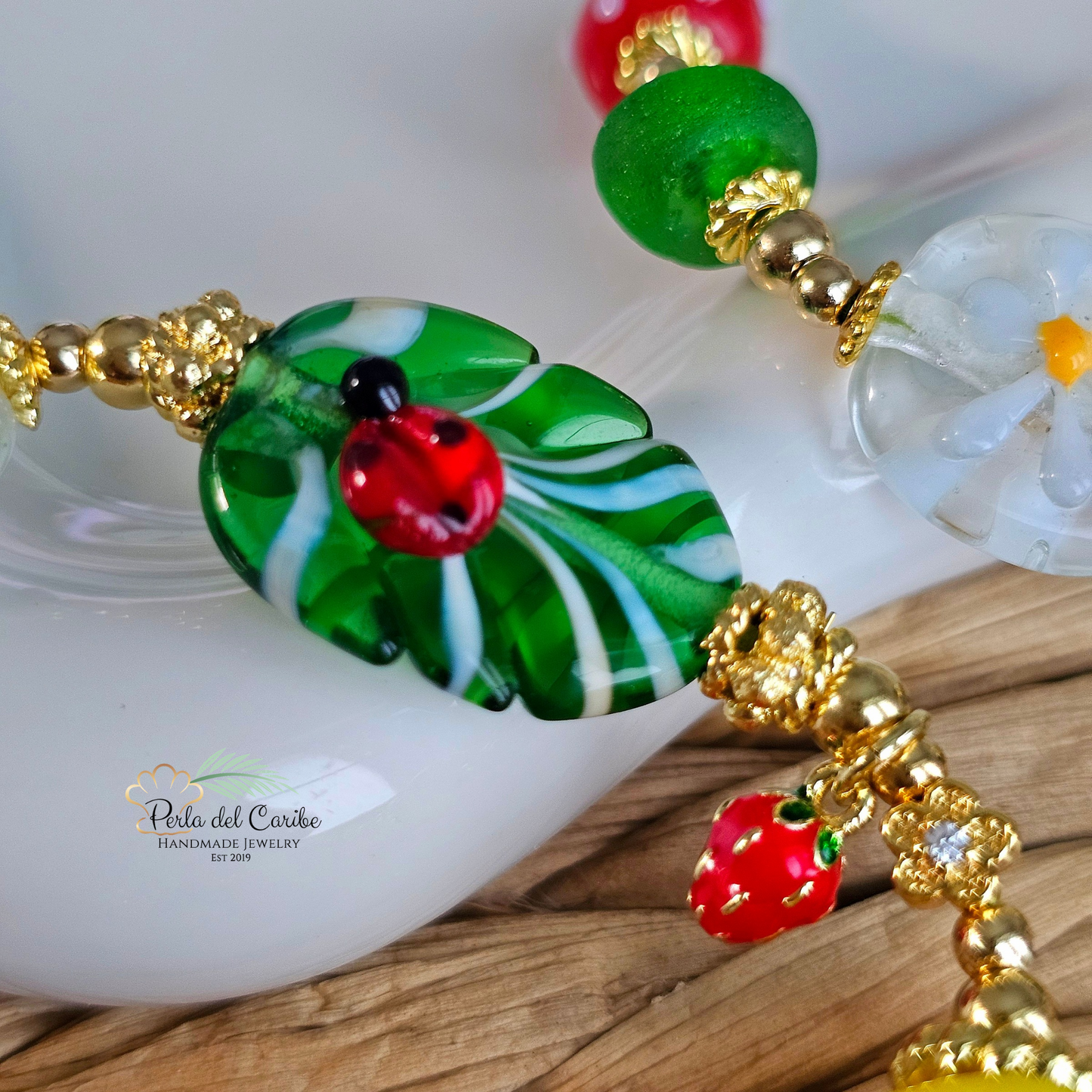 Blooming LadyBug Bracelet