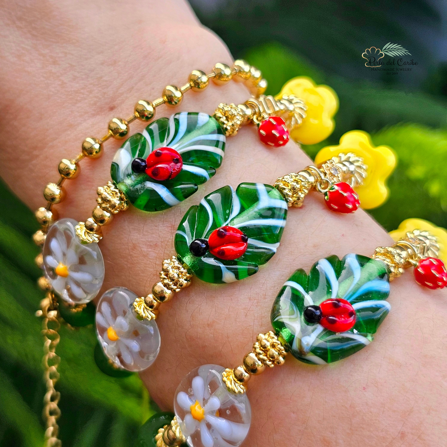 Blooming LadyBug Bracelet