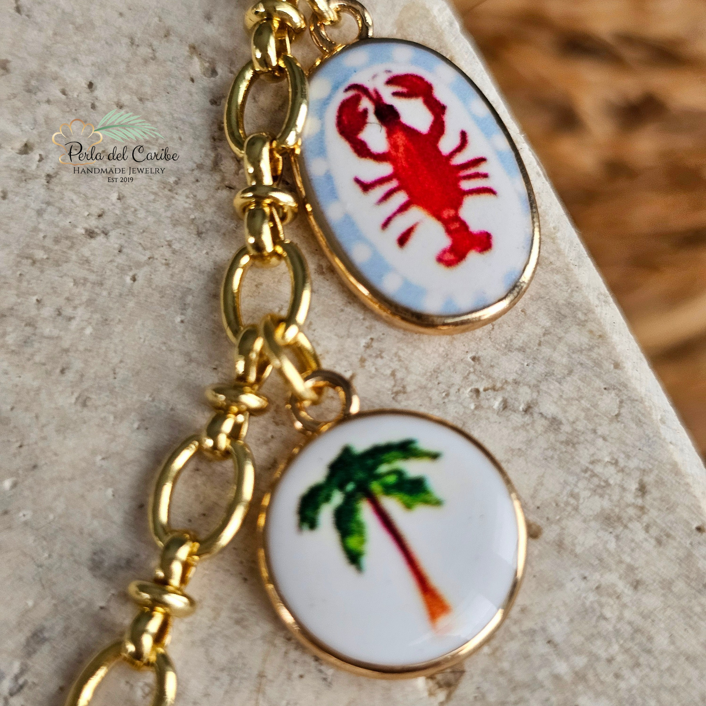 Vintage Multi Charm Necklace (Sardine)