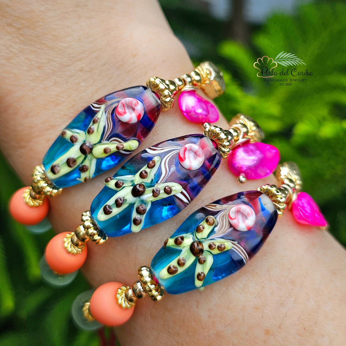 Starfish Murano Bracelet