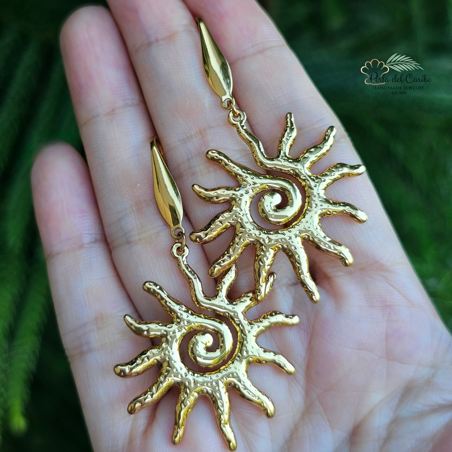 Golden Sun Earrings