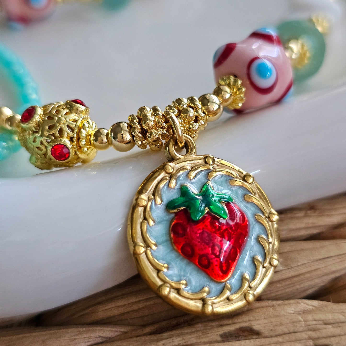 Vintage Strawberry Choker
