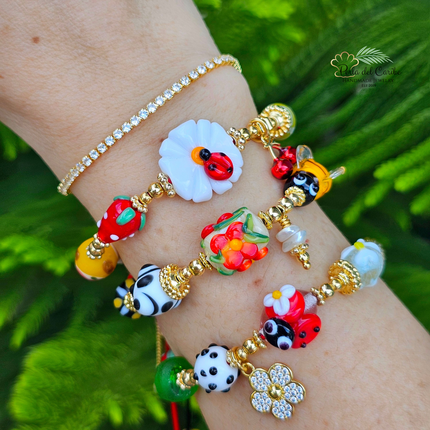 Ladybug Margarita Adjustable Bracelet