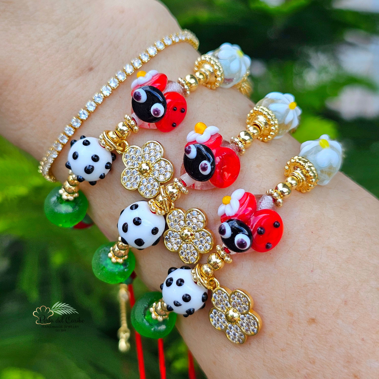 Ladybug Margarita Adjustable Bracelet