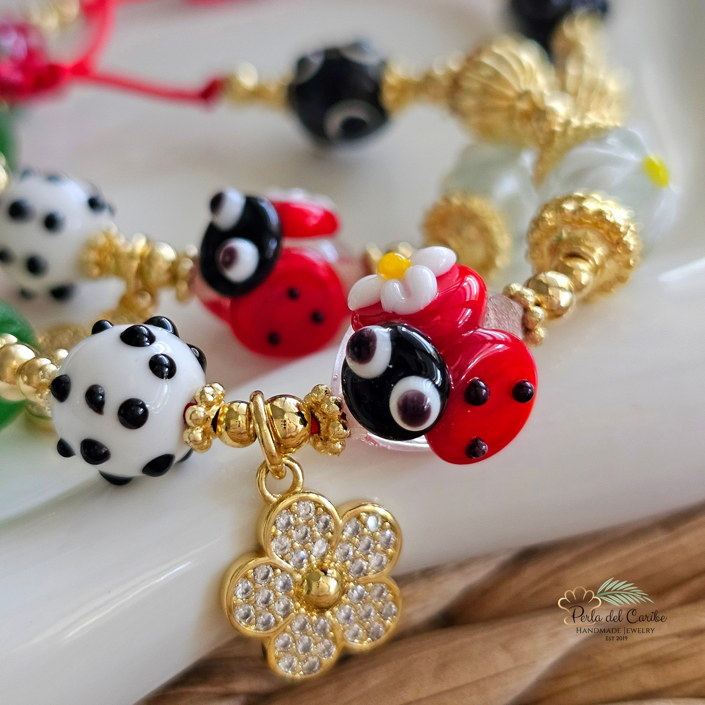 Ladybug Margarita Adjustable Bracelet