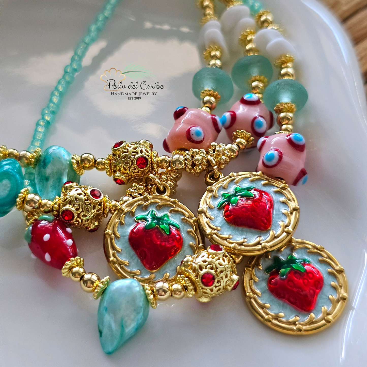 Vintage Strawberry Choker