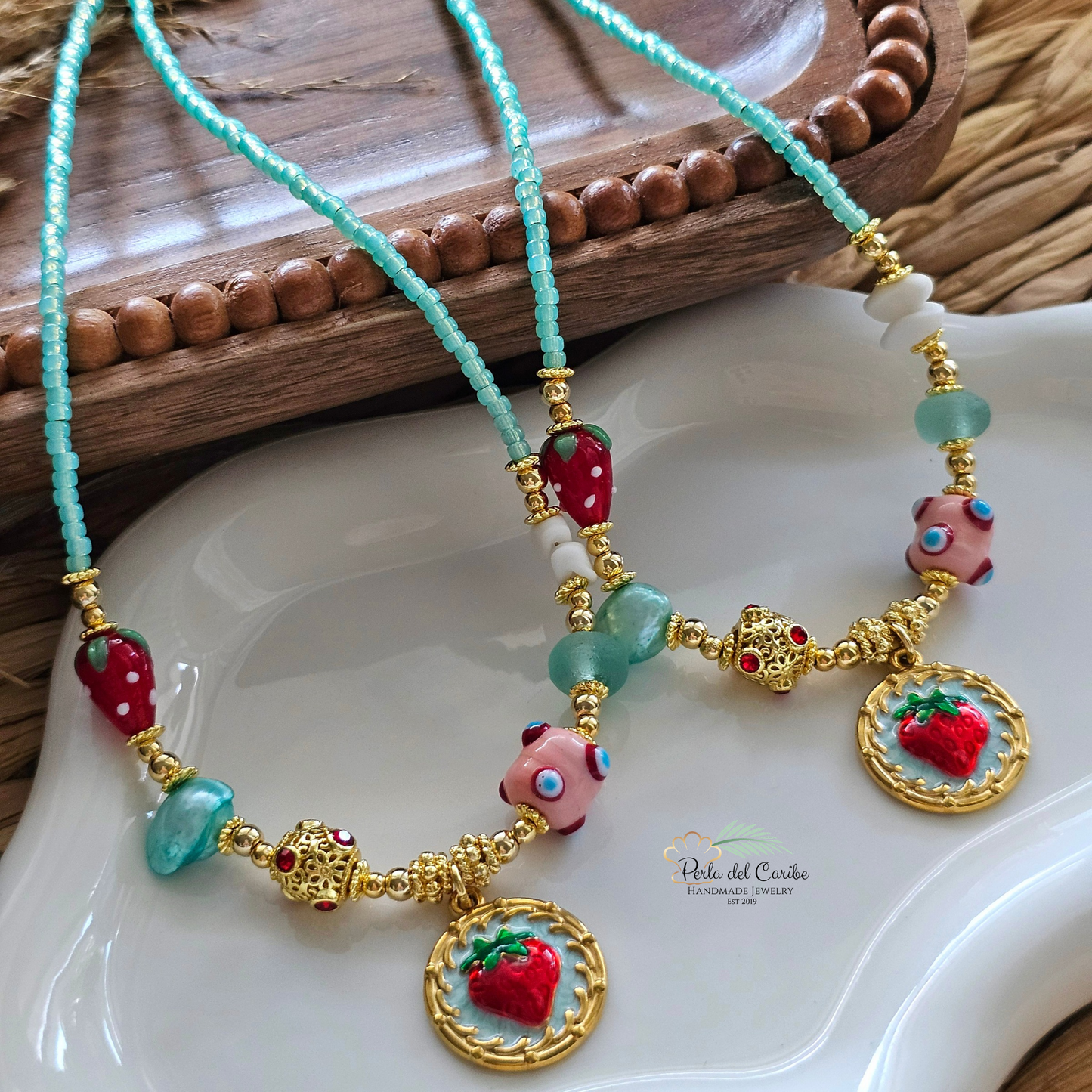 Vintage Strawberry Choker