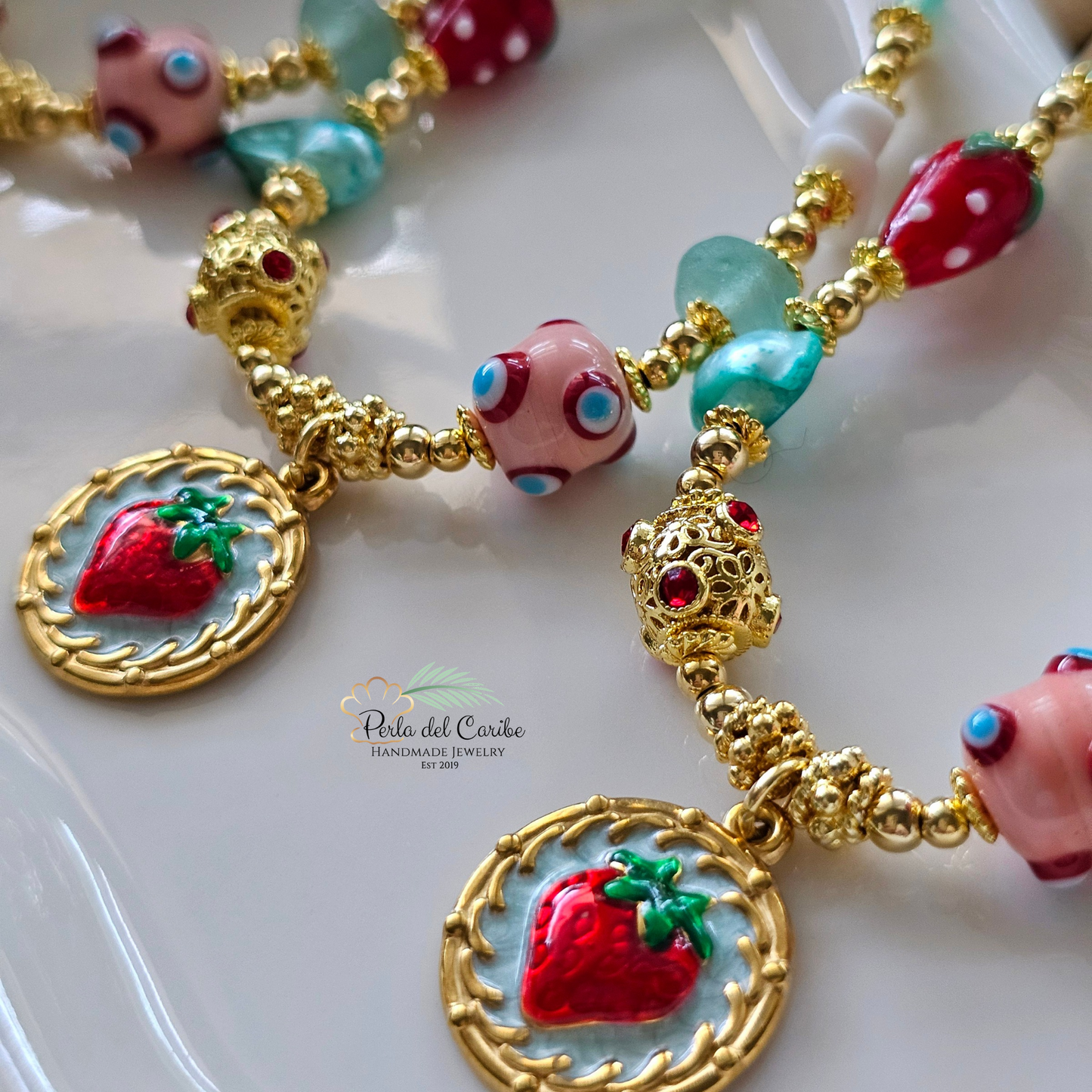 Vintage Strawberry Choker