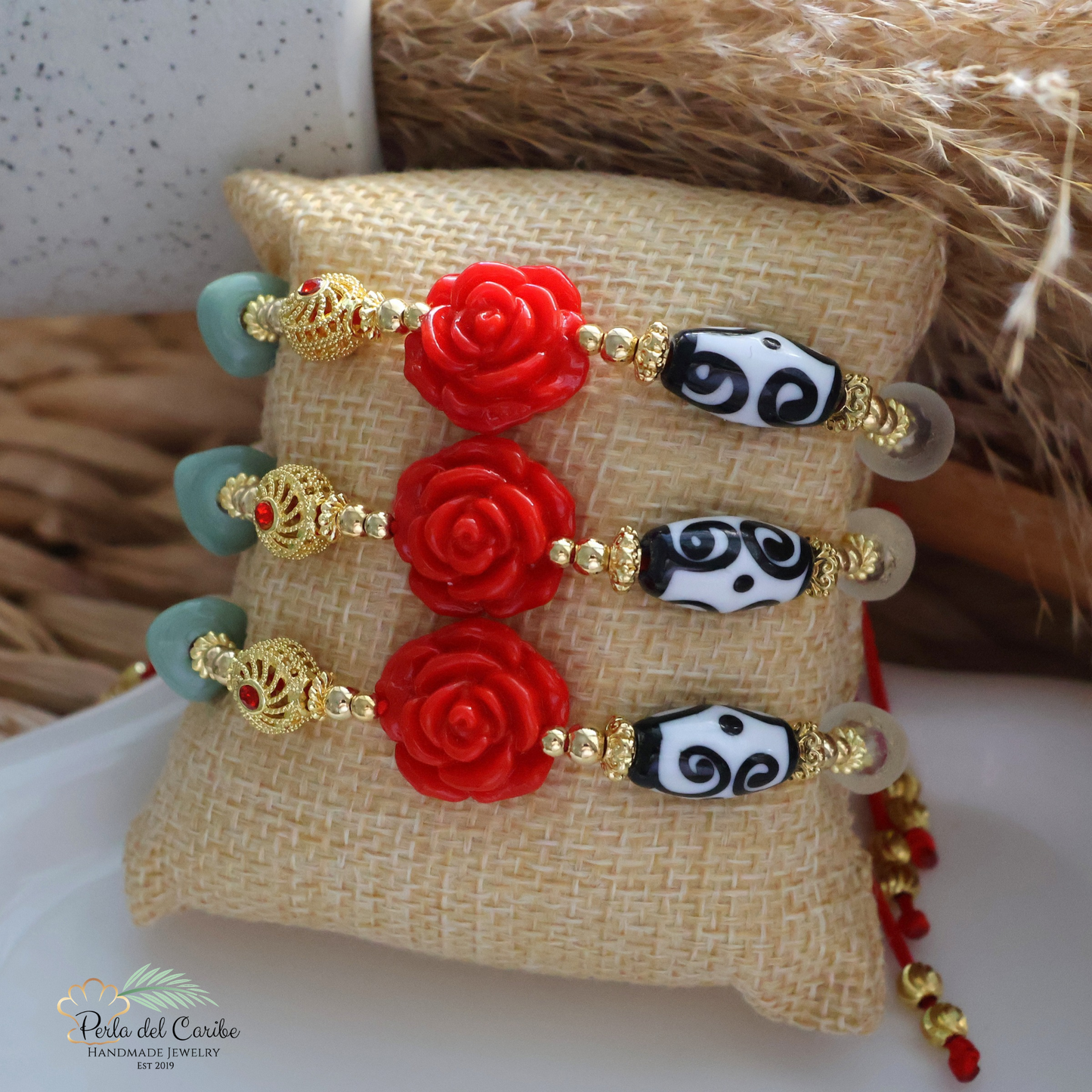 Red Rose Murano Bracelet