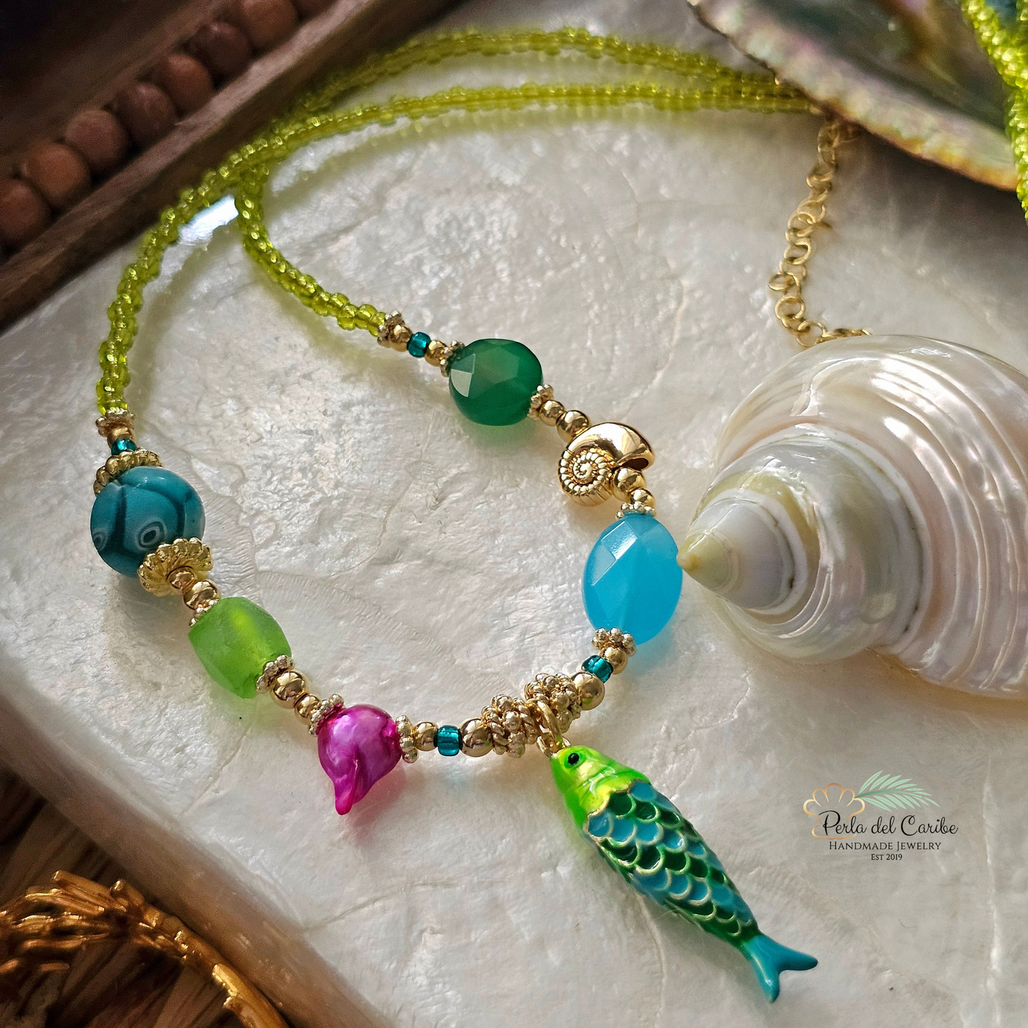Neon Fish Necklace