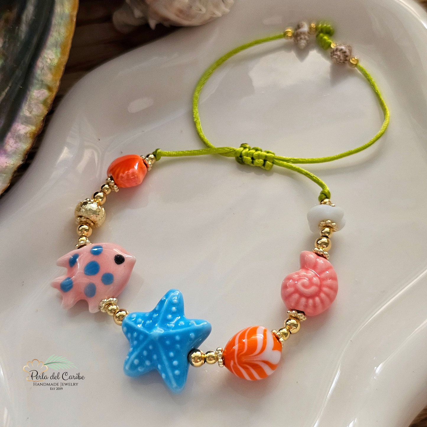 Dotted Fish & Star Bracelet