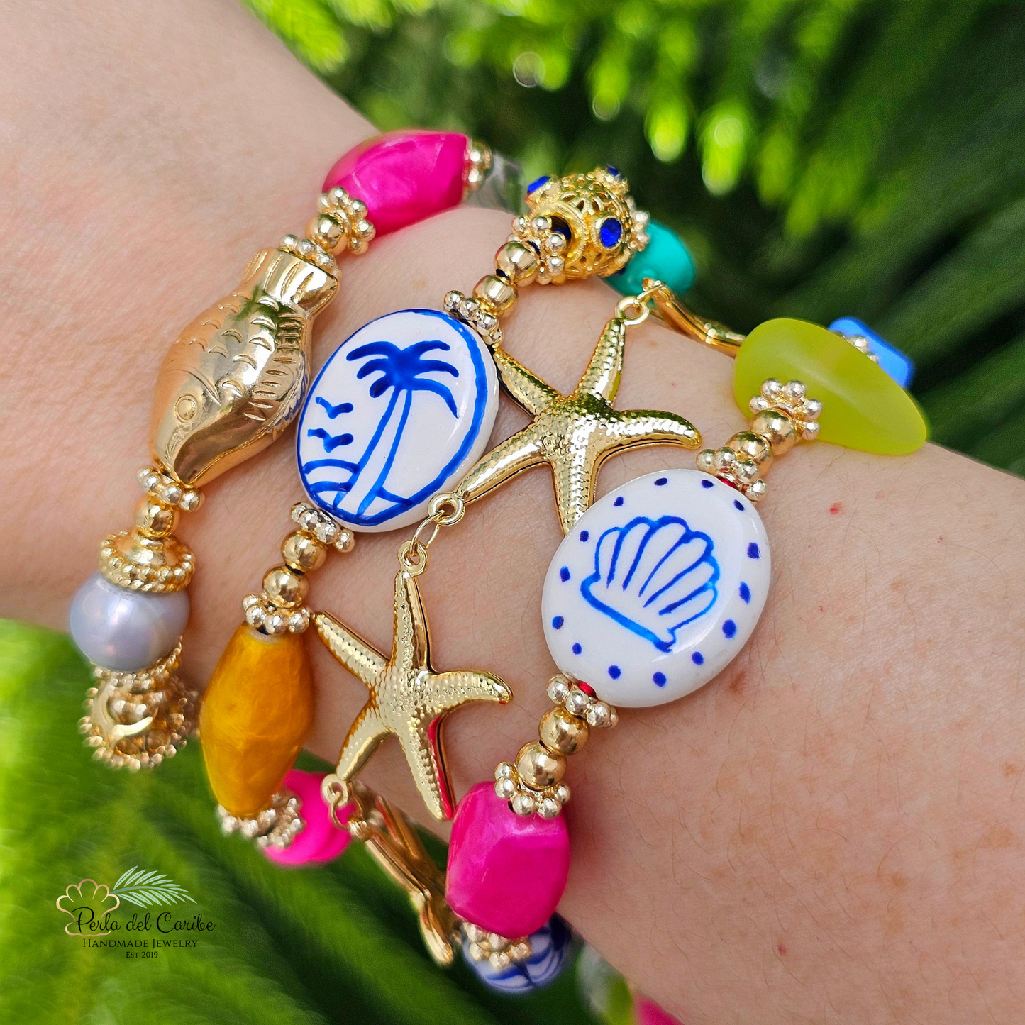 Palm Tree Elastic Bracelet