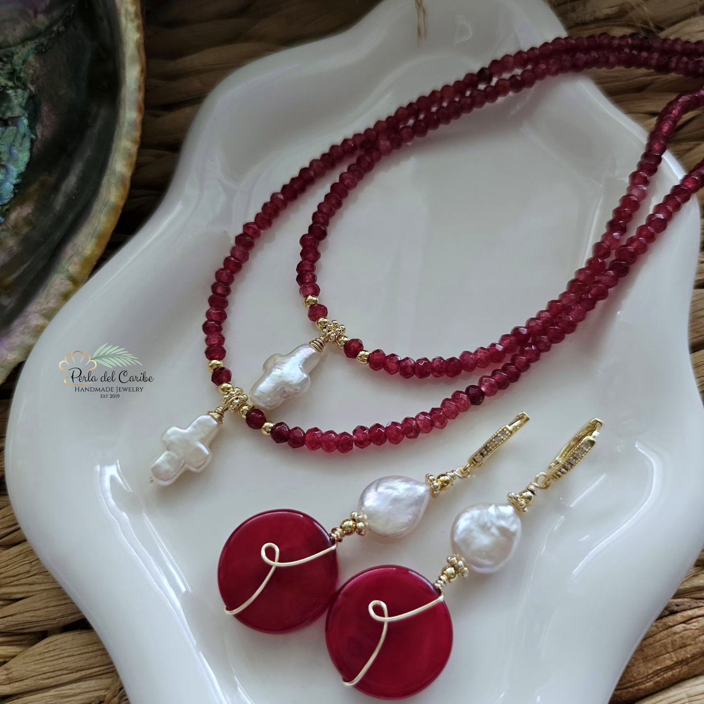 Pearl Cross Necklace