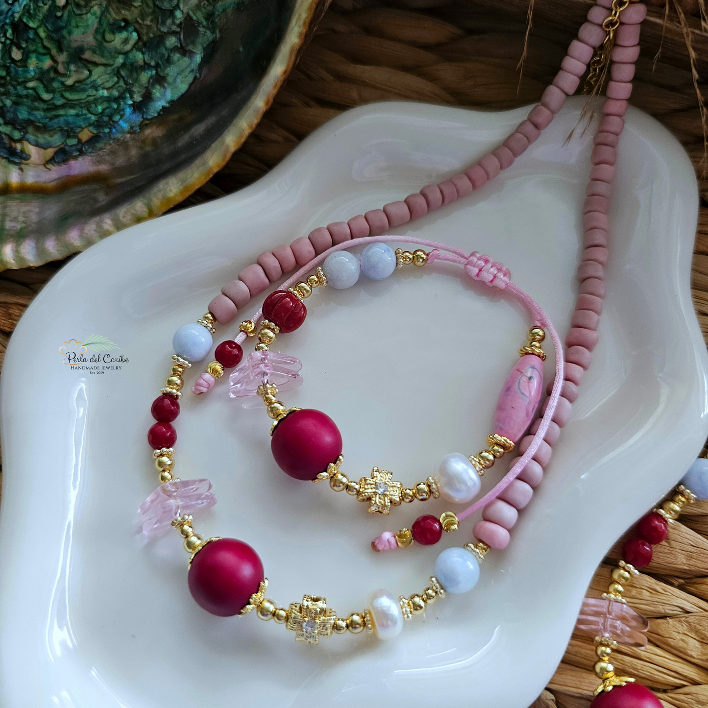 Burgundy Glam Necklace