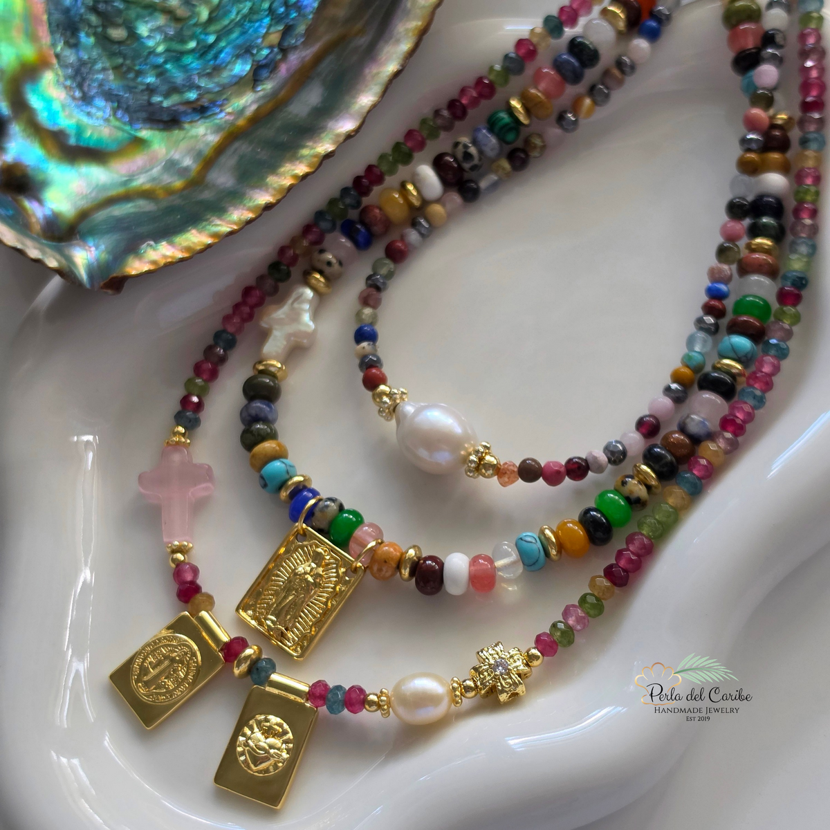 Gemstone Baroque Necklace