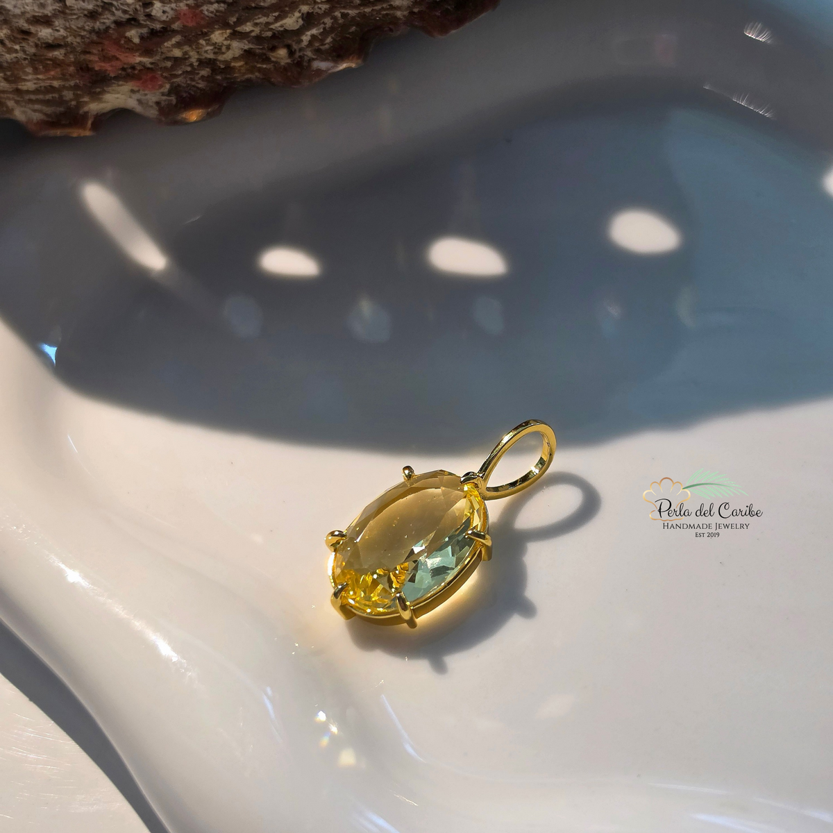 Classic Oval Zirconia Charm