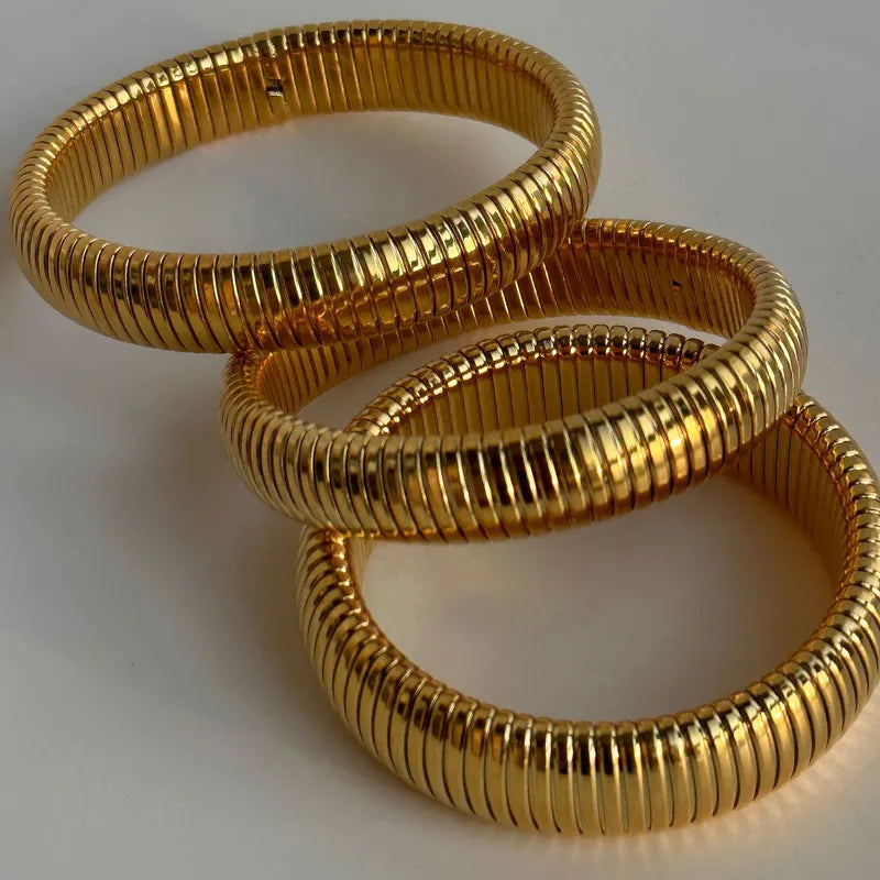 Gold Elastic Bracelet