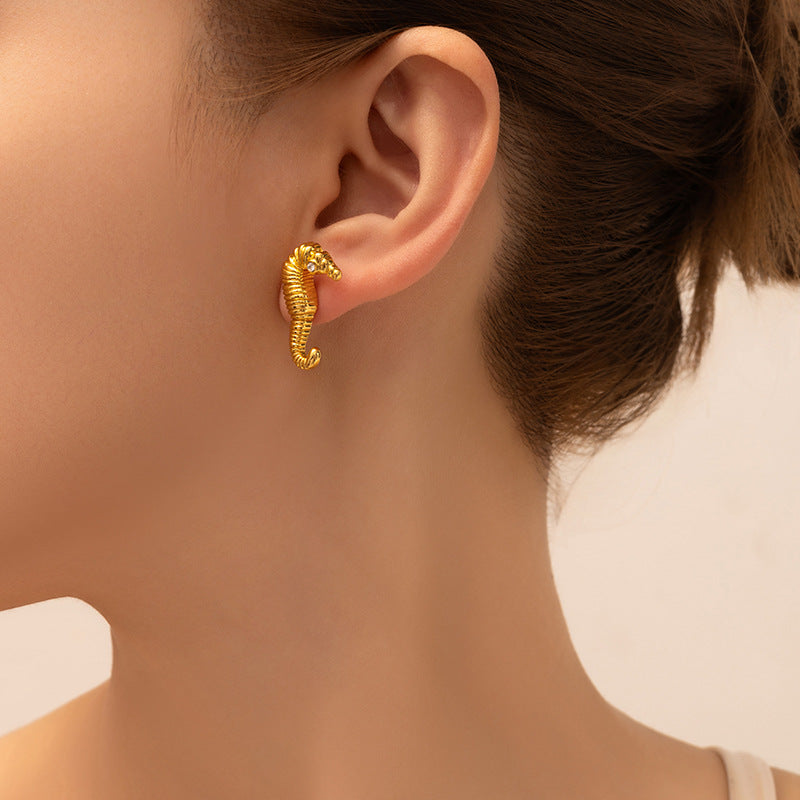 Seahorse Studs