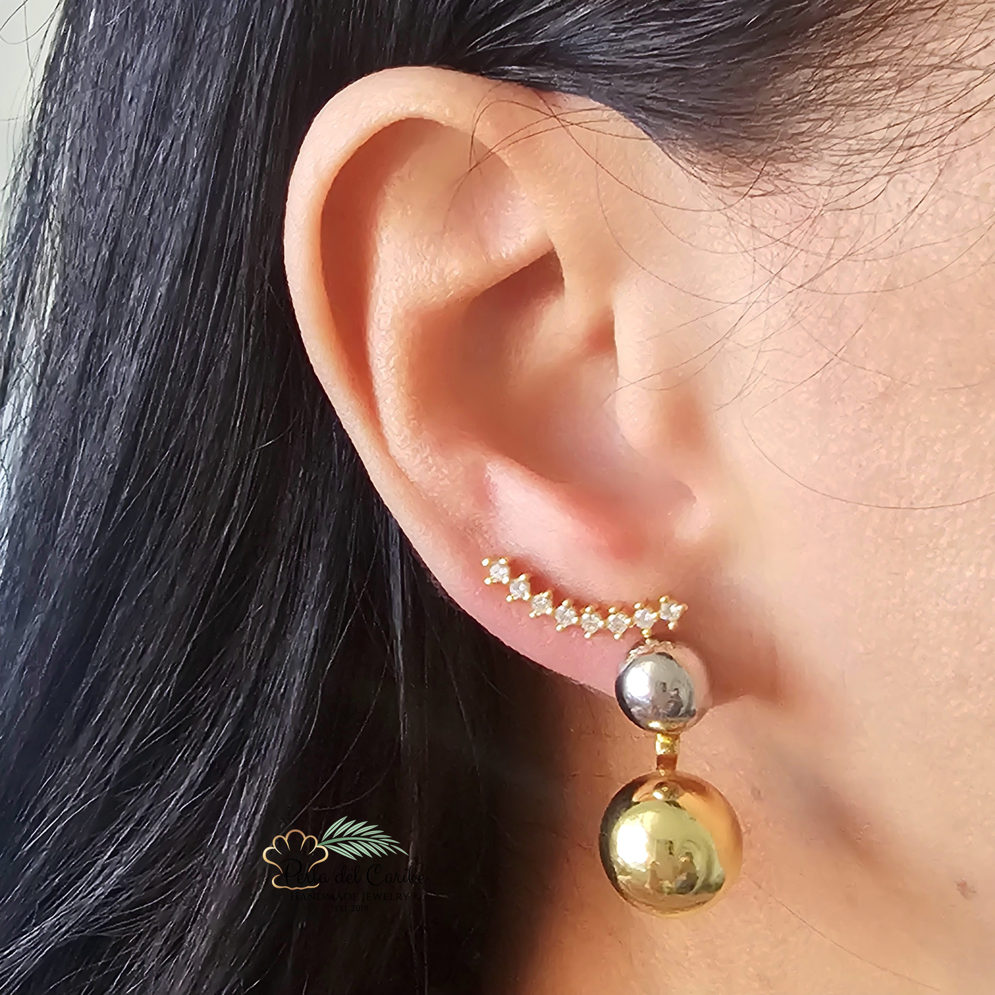 Round Ball Stud Earrings