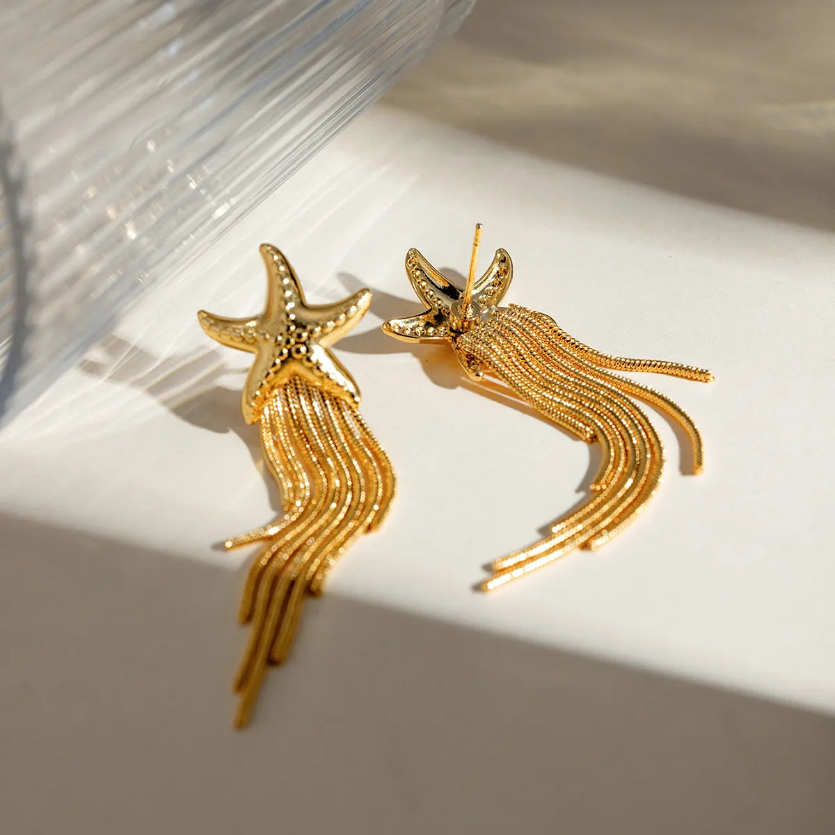 Starfish Chain Earrings