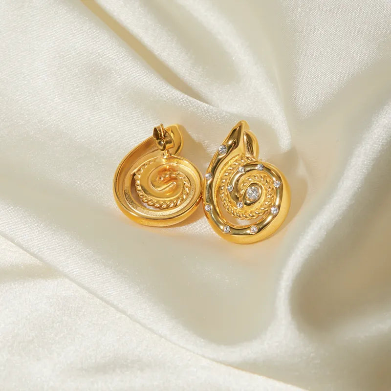 Snail Zirconia Studs