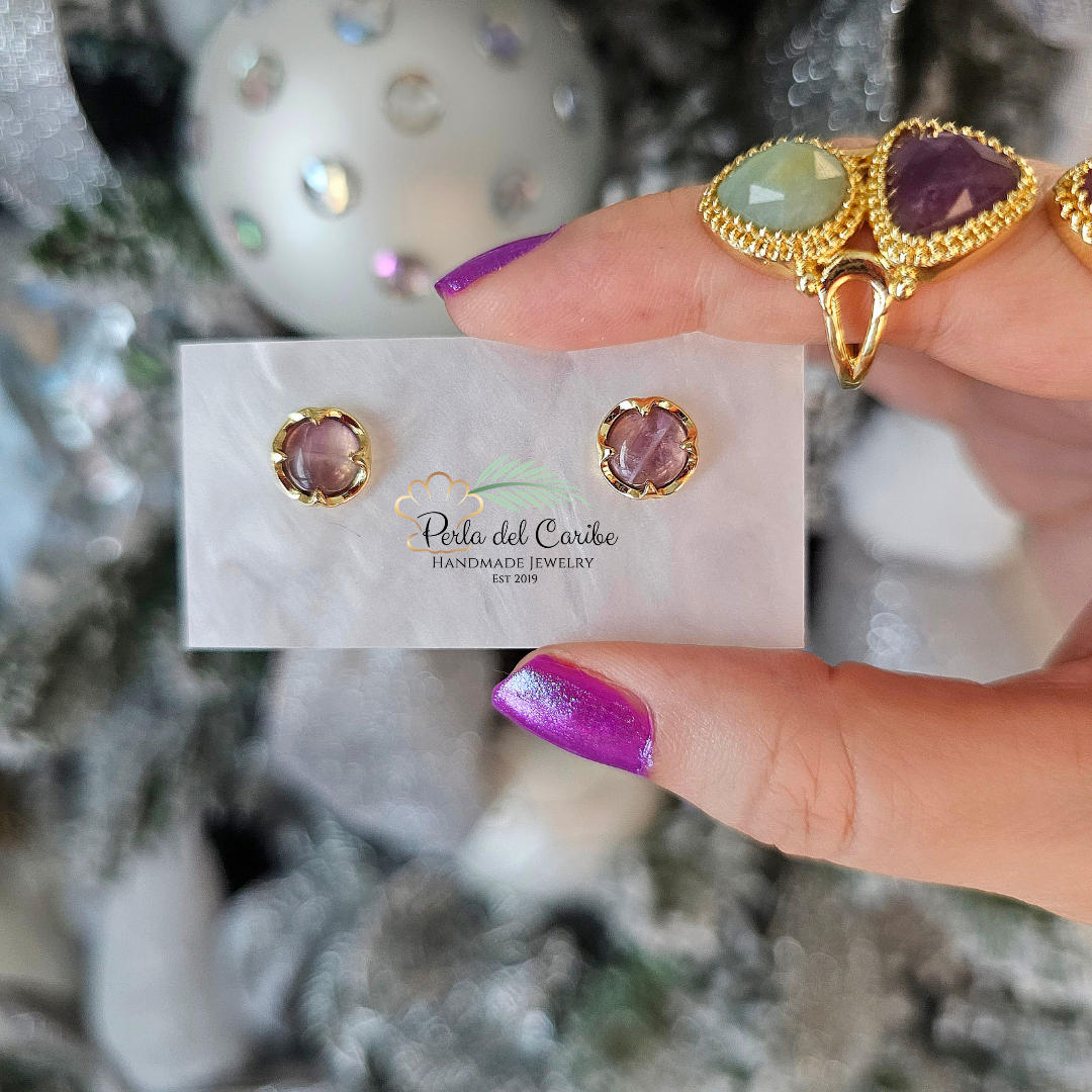 Amethyst Studs