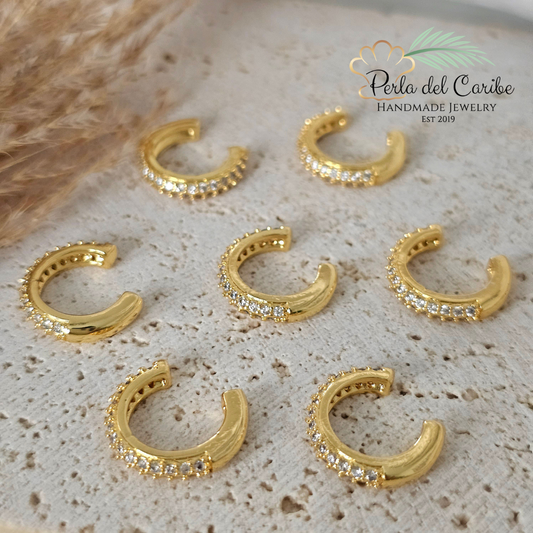 Zirconia Gold-Plated Earcuff