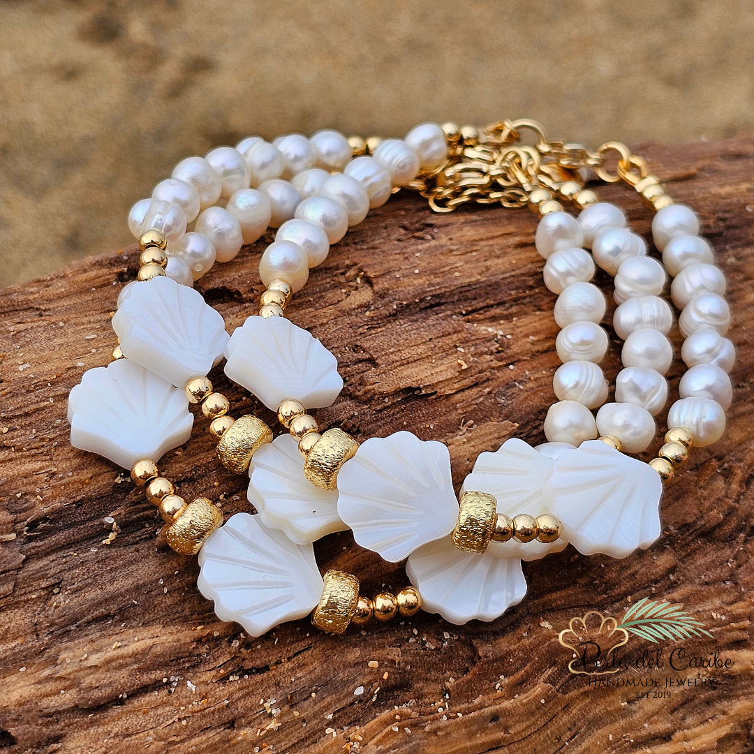 Shells & Pearls Bracelet