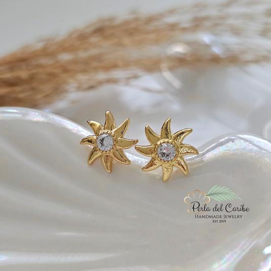 Mini Zirconia Sun Studs