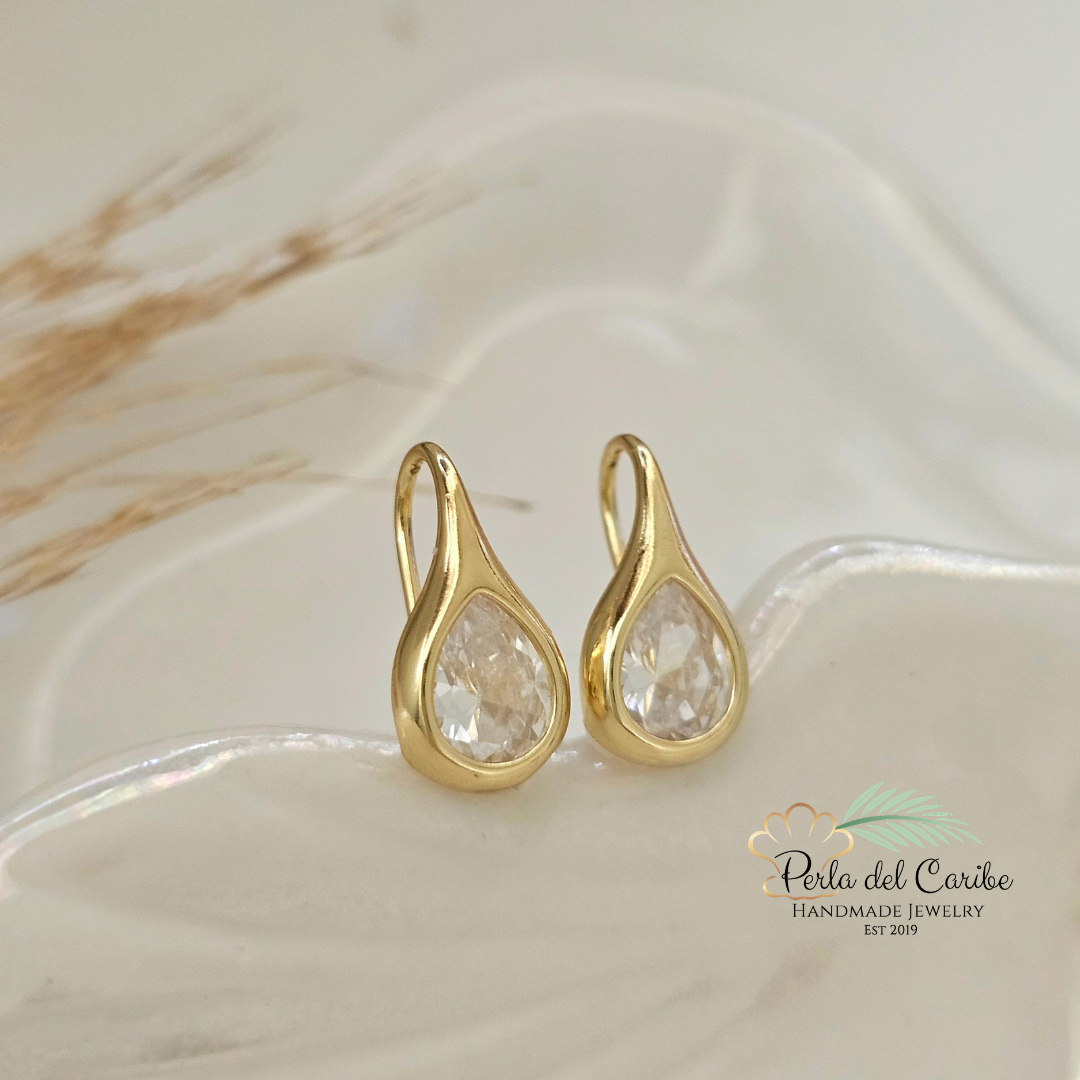 Colored Zirconia Mini Drop Studs