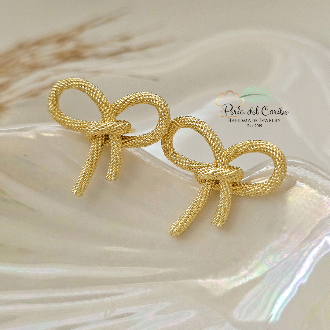 Coquette Ribbon Studs