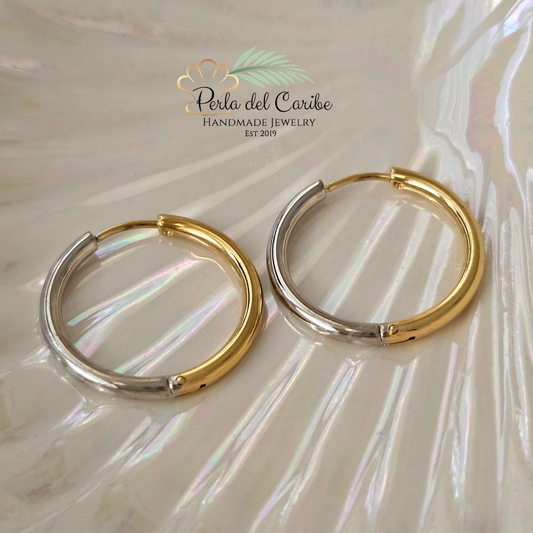 Two-Tone Round Hoops