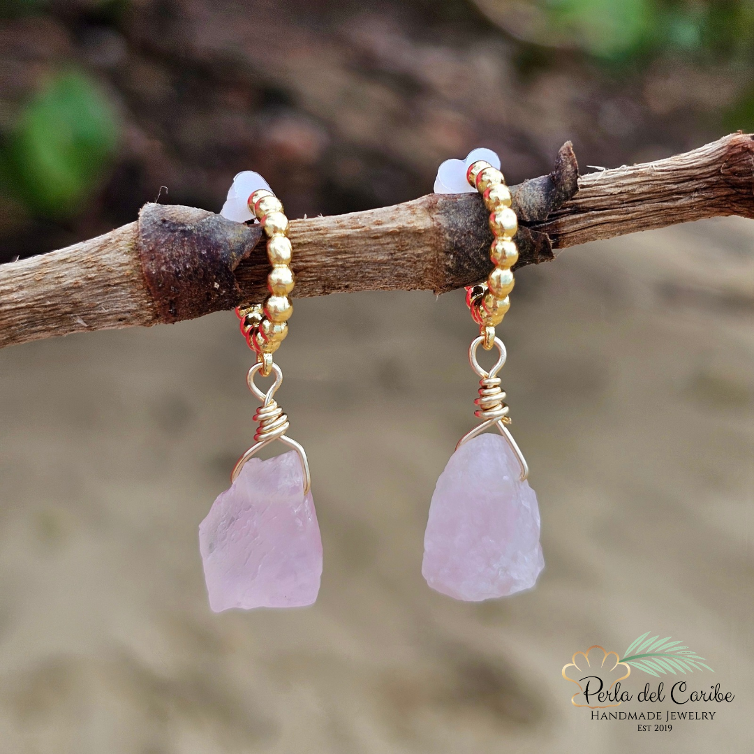 Rose Quartz Earrings