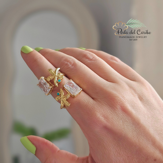 Starfish Zirconia Ring