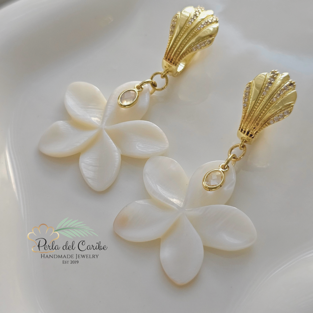 Plumeria Earrings