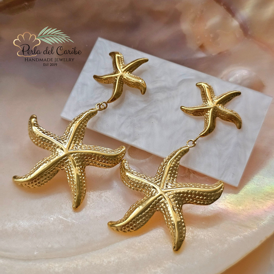 Double Starfish Earrings