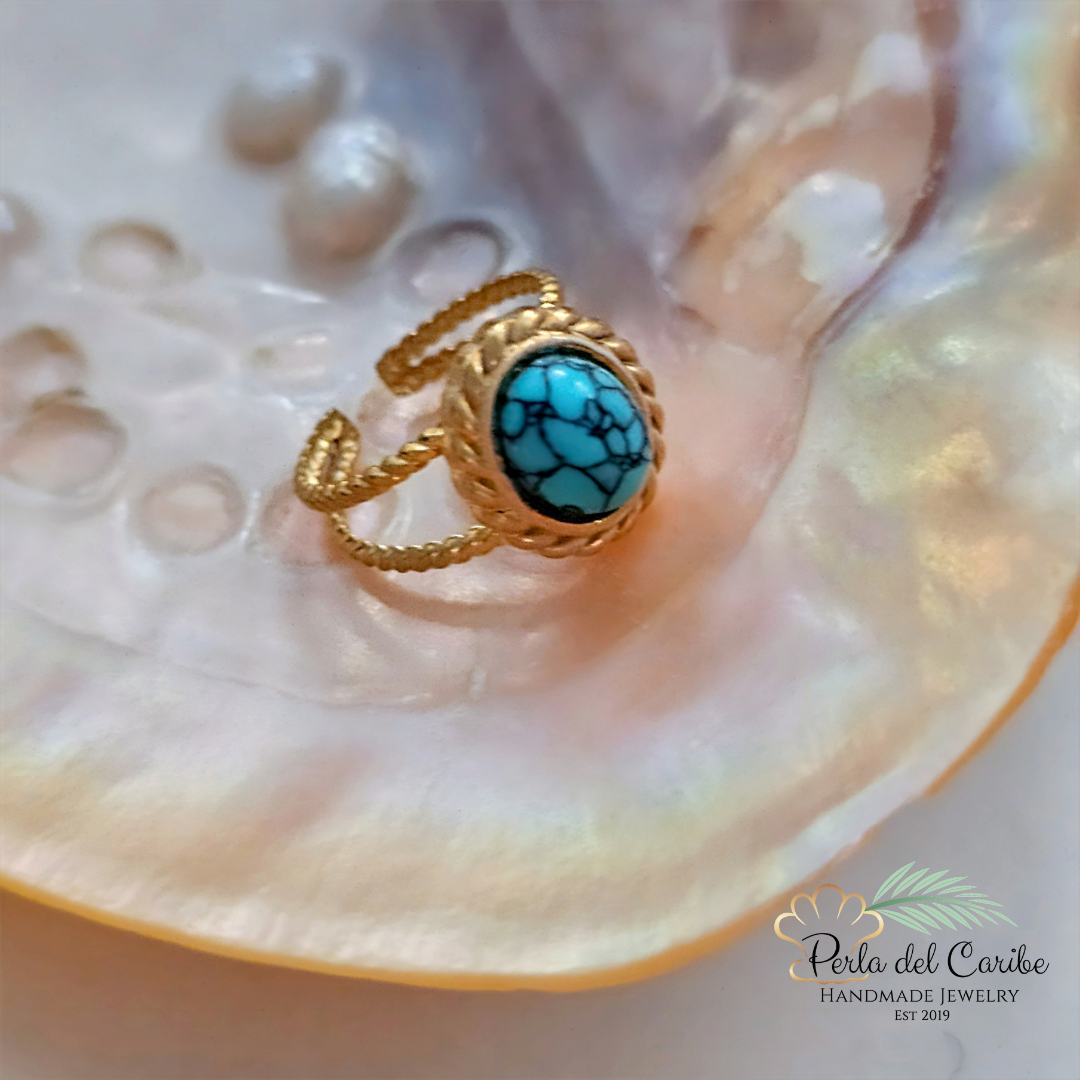 Circle Turquoise Ring