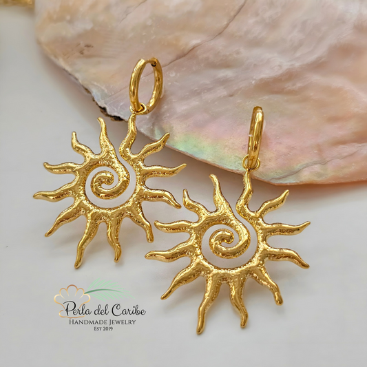 Spiral Sun Earrings