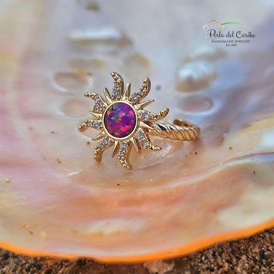 Opal Sun Ring