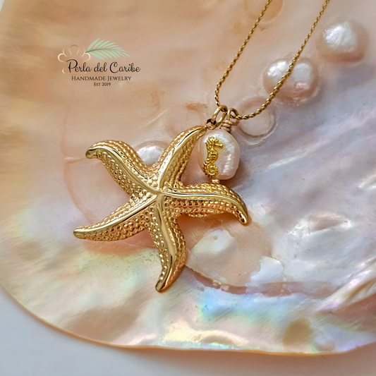 Starfish Pearl Chain