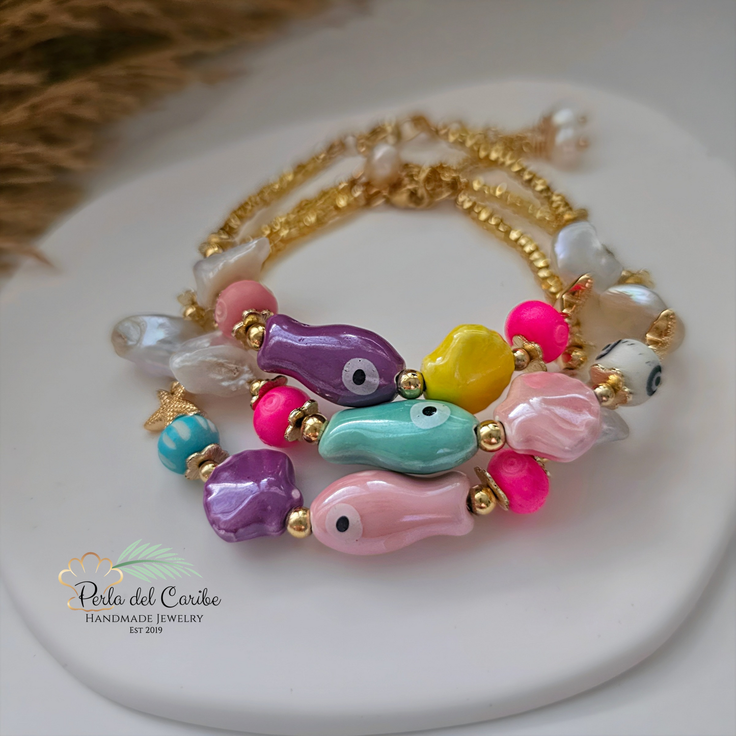 Ceramic Fish Bracelet