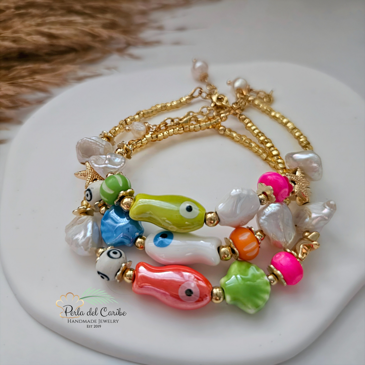 Ceramic Fish Bracelet