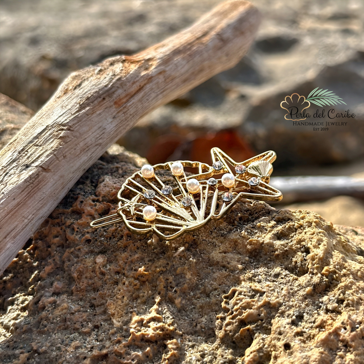 Seashell Hair Clips