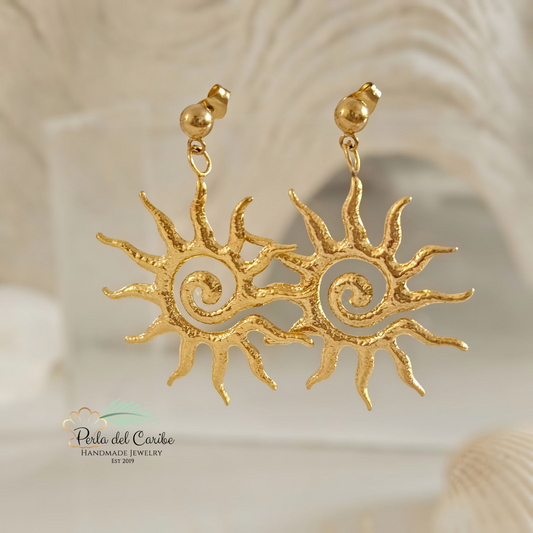 Spiral Sun Earrings