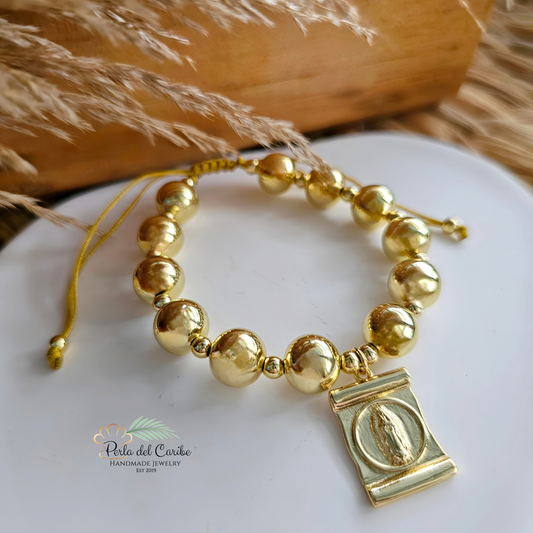 Adjustable Virgin Mary Bracelet